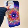 Iridescent Glossy Phone Case for iPhone 11 13 14 15 16 17 Pro 17 13 14 15 Pro Max High Quality Fantasy Floral Style Full Protection Shell