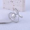 Women's High-End Minimalist Stainless Steel Openwork Star Adjustable Ring