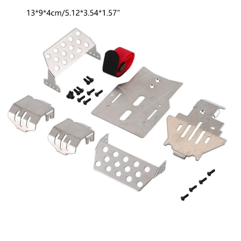 1/10 RC Model Car Stal nierdzewna Pancerz podwozia Ochronna płyta ochronna Ochraniacz podwozia samochodu zabawki Odłączane narzędzie