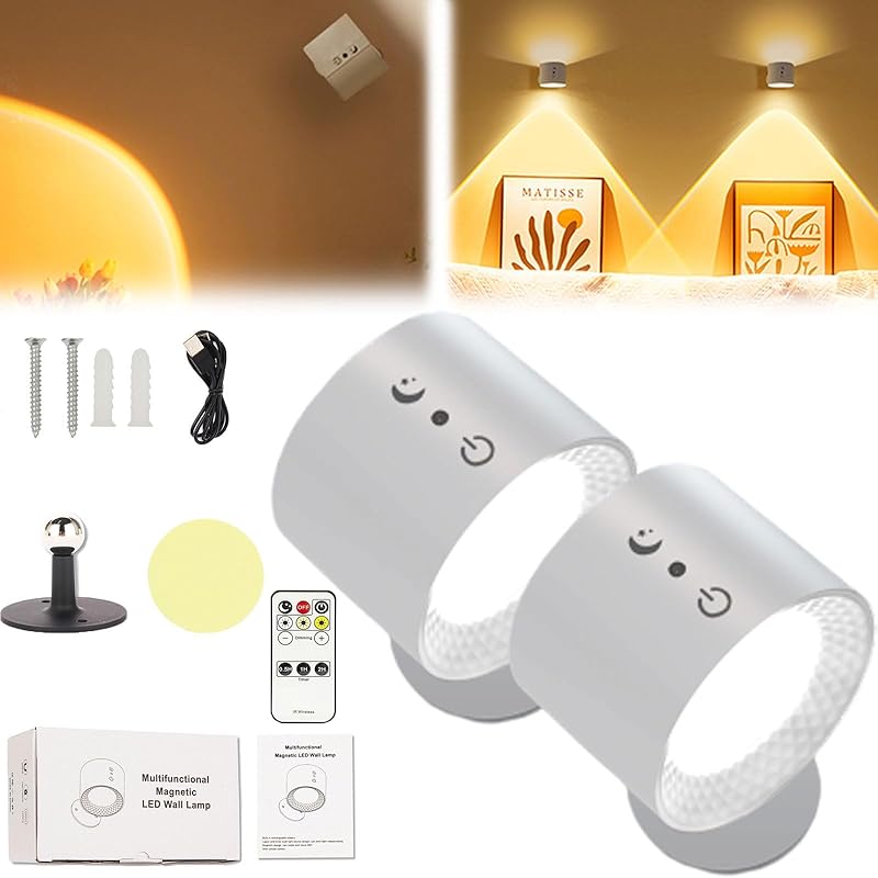Glowright Smart Lights, Glowright Lights, Glow Right Light, Smart+ Halo Lux, Rechargeable 3 Color Temperatures Dimmable Magnetic 360° Rotation