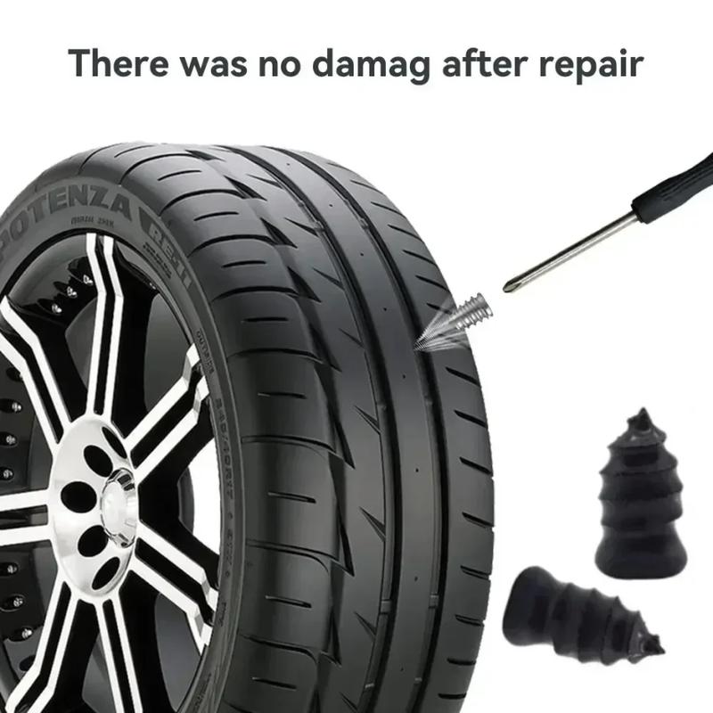 NEW 21-10PCS Tire Repair Nail Self-Tapping Screw Plastic Nail Soft Rubber Screw Suitable For Car Motorcycle Tire Puncture Repair