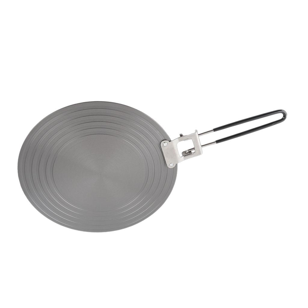 Ht Conduction Plate Aluminum Alloy Stove Top Ht Diffuser Reducer Flame Guard Simmer Plate with Detachable Handle for Kitchen