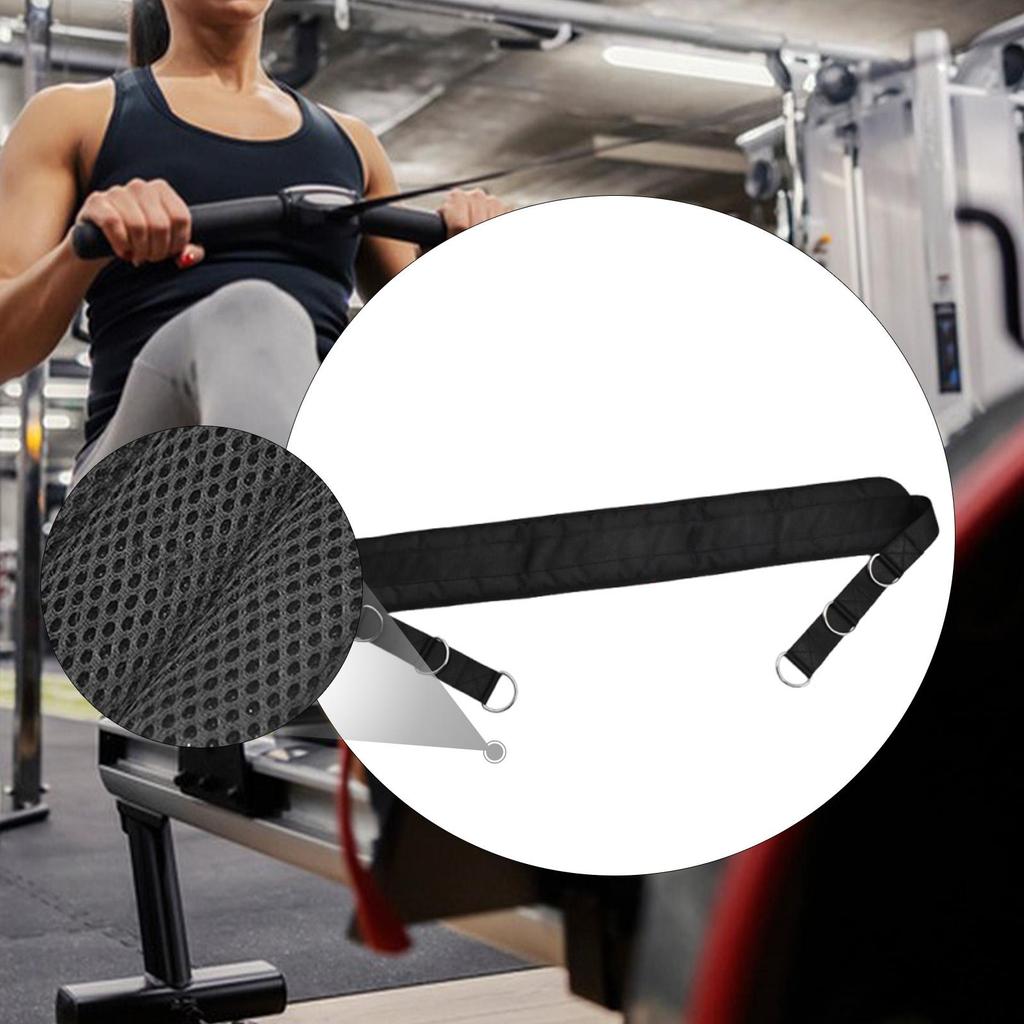 Heavy Duty Leg Press Rowing Belt Strap Adjustable Expander for Full Body Exercise and Home Gym Fitness