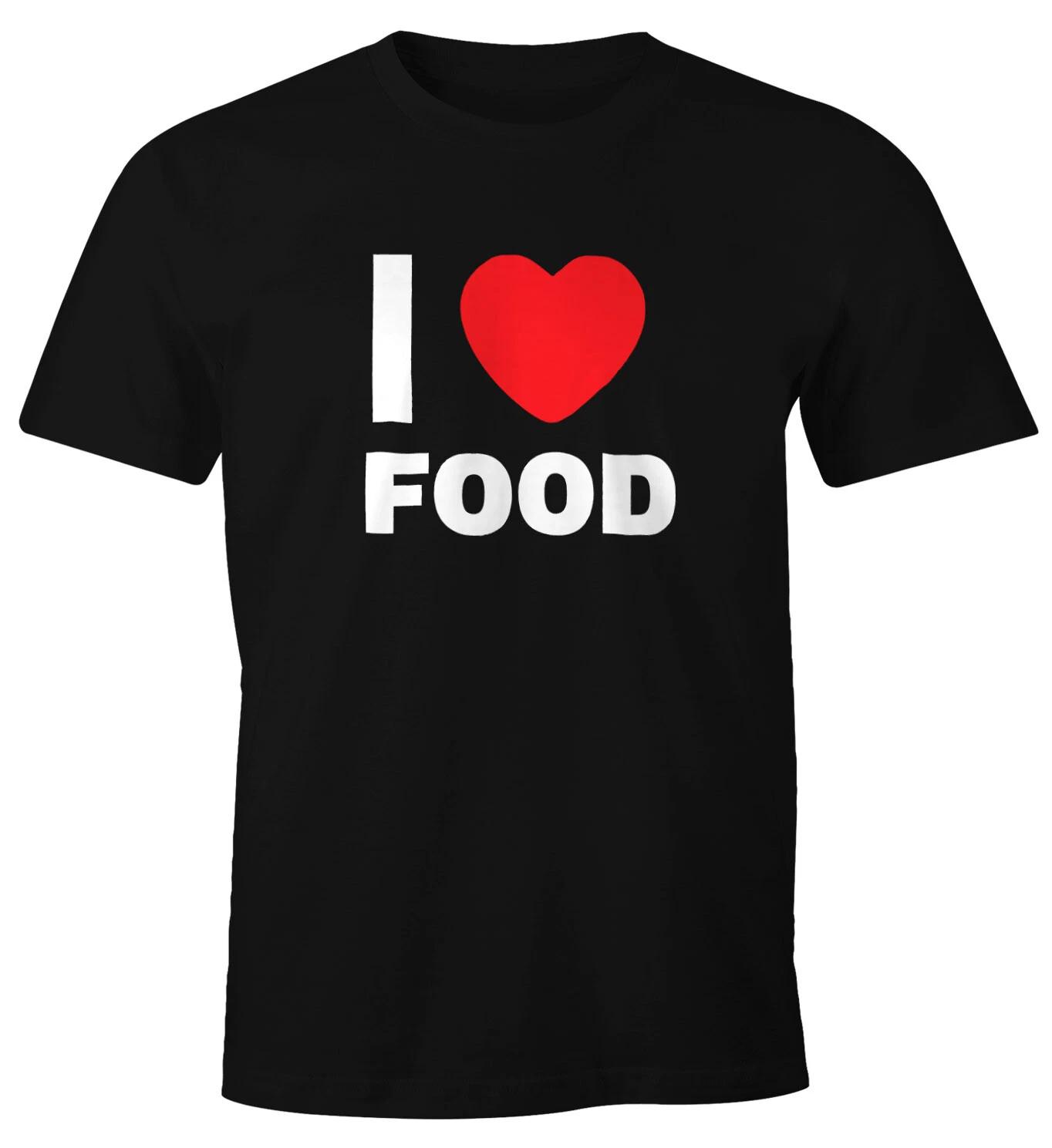 Men s T-Shirt I love food FunShirt Moonworks 3XL