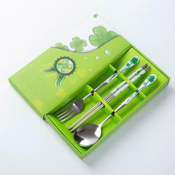 Příbory 3 ks Hůlky Lžíce Vidlička Sada nádobí Stolní nádobí Kuchyňské Jídelní Barové Potřeby