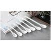 Ru Han Creative Long Handle White Ceramic Stirring Spoon