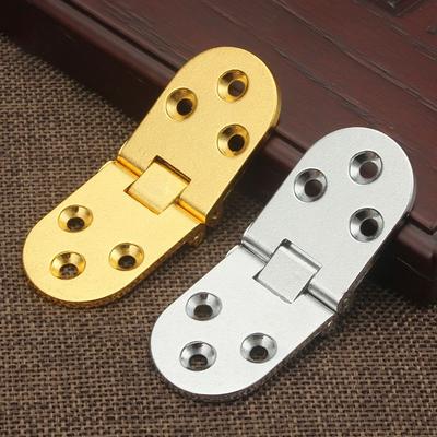 High Quality Zinc Alloy Door Hinge 180 Degree Door Semicircle Butterfly-shaped Flush Hinges Furniture Accessories