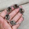 Bijoux en Pierre Précieuse Topaze Fumée Bracelet en Argent Sterling 925 Fait Main Pour Cadeau de Mariage