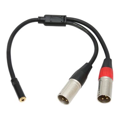Cavo Microfono XLR da 3,5mm 1 8 Professionale Bilanciato Doppio XLR Maschio a 3,5mm Femmina Cavo Stereo