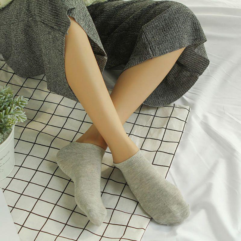 Women Summer Autumn Cotton Sports Invisible Socks Japanese Cute College Wind Candy Color Socks