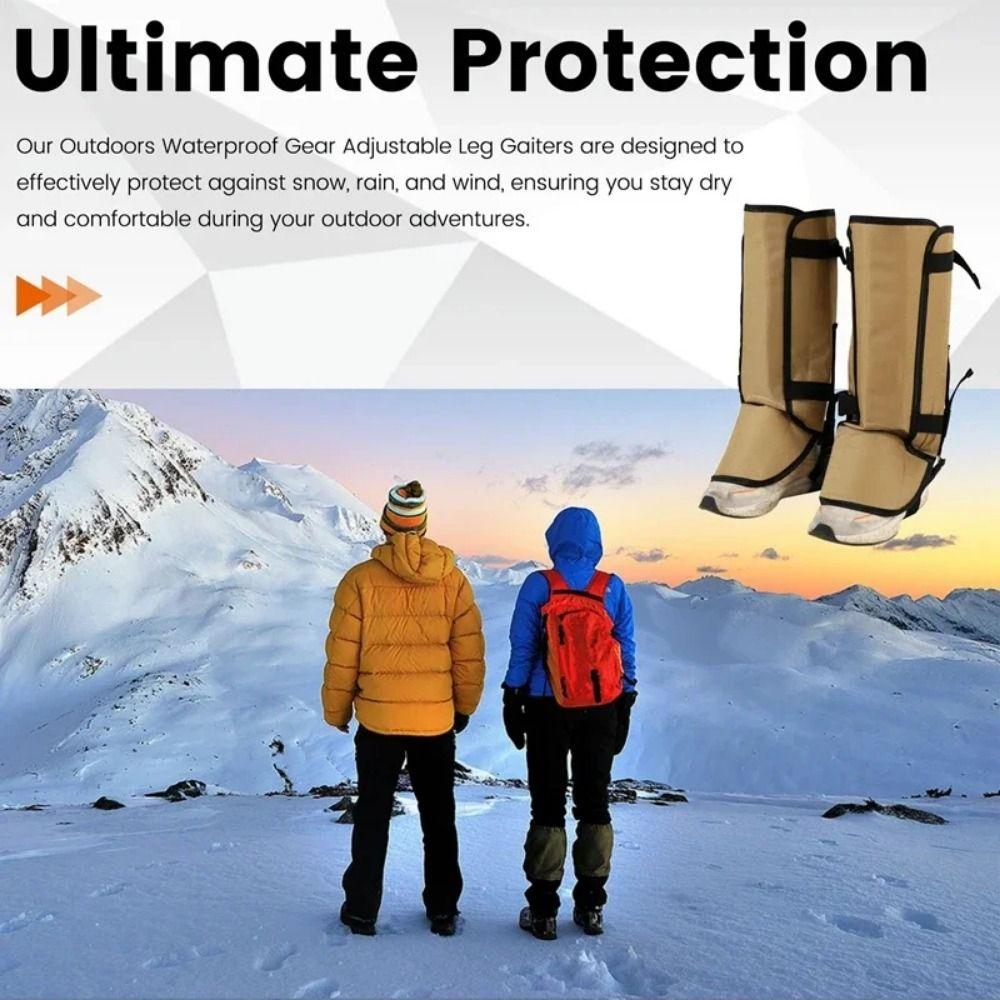 Thick Material Leg Protection Gaiters Breathable Boot Gaiters for Camping  Jungle
