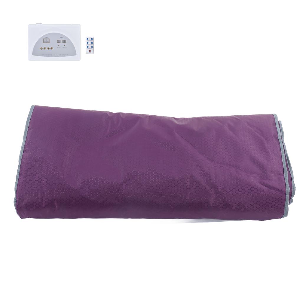 Far Infrared Sauna Blanket with Hat Sleeves Multiple Protection Sauna Heating Blanket Body Spa