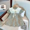 Baby Girl Dresses Summer Floral Bow Short Sleeve Girls Dresses Cute Girls Dresses Baby Clothes Girl