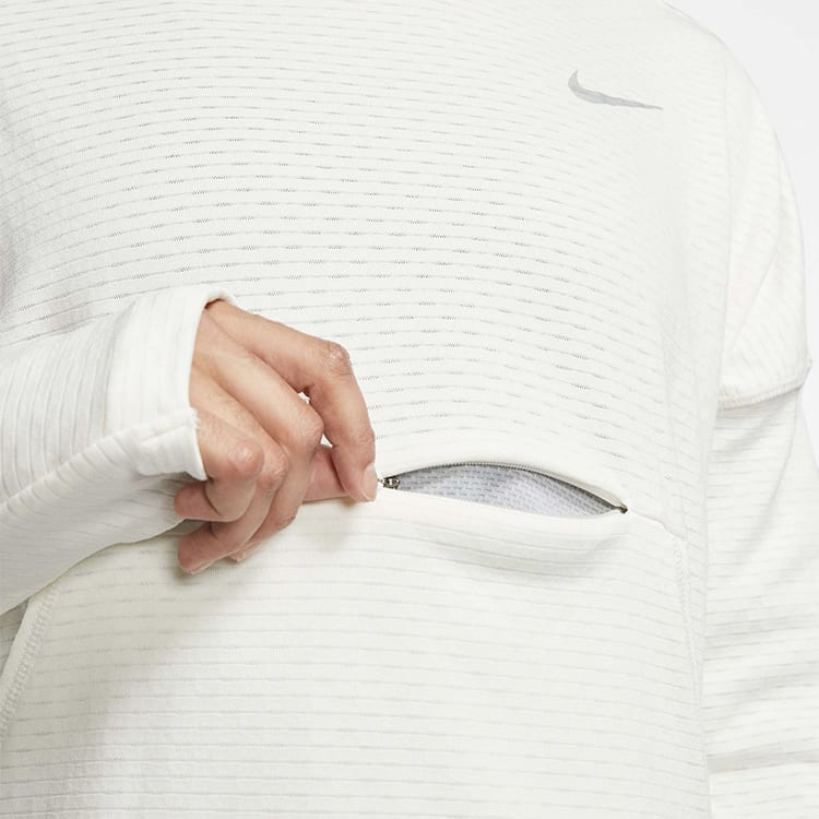 Nike Sweatshirts Women's White Hooded Moderate Mock Two Piece CJ0584-133