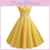 Elegant Womens Casual Long Dress With Pleated Design For Spring Fashion