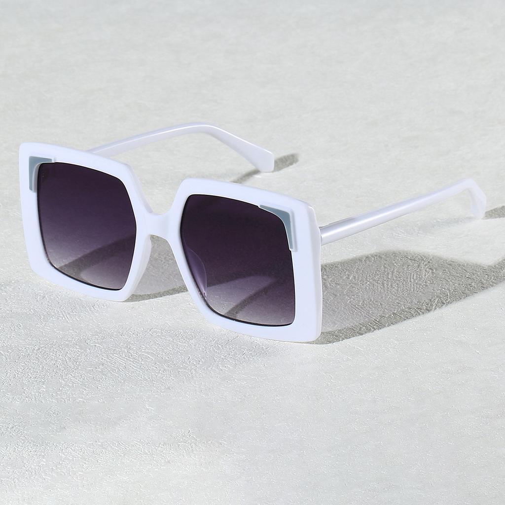 High Quality High End Designer Style Retro Edgy Punk Trendy Oversized Square Shaped Female For Both Male Sun Glasses