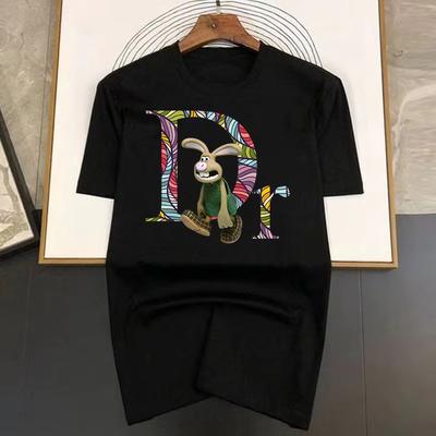 2026 Trendy Luxury Rabbit Pattern Printed Short Sleeved Tshirt For Spring Summer And Fashionable Casual Versatile Tshirt Ins