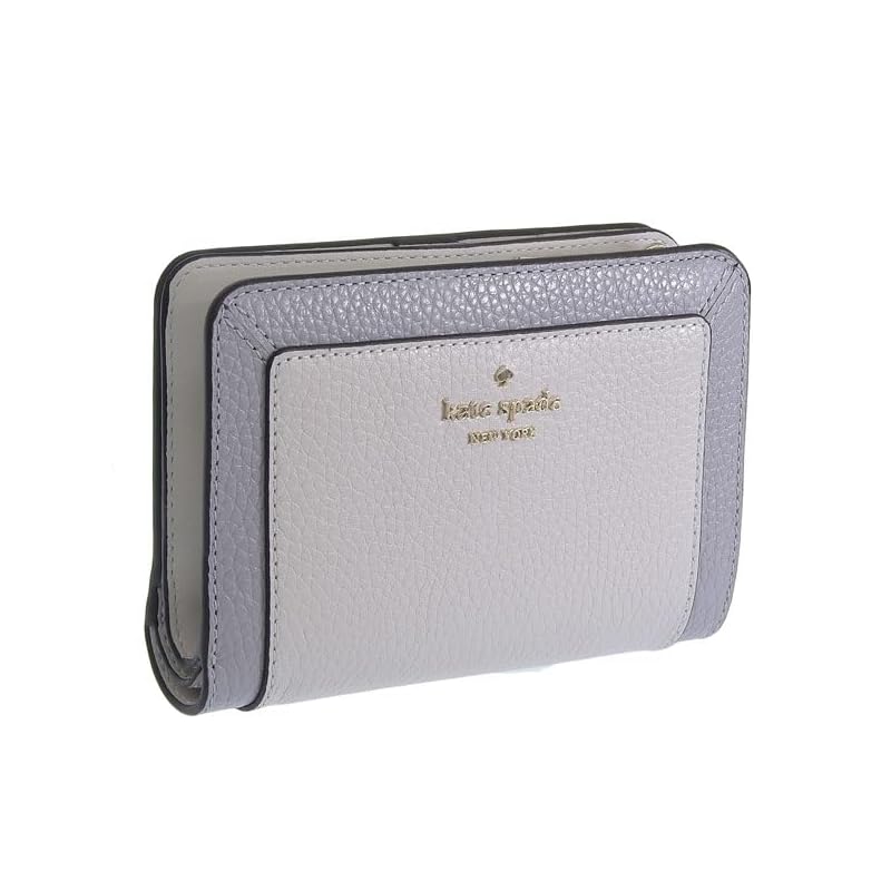 

[Kate Spade] wallet ladies bifold folding wallet compact outlet brand leather Lena color block Medium compact bifold wallet KI834 kate spade