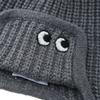Anya Hindmarch Hat Eyes In Soft Wool Charcoal Knit Cap [Used]
