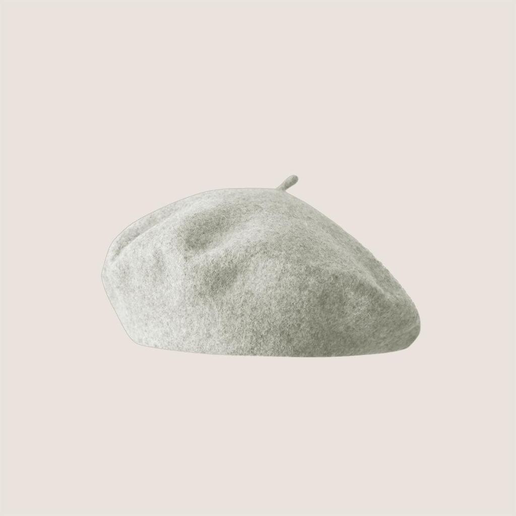 Vintage Wool French Beret for Women Solid Fashion Simple Casual Beret Solid Classic Breathable Soft Comfortable Hat for Fall Winter