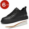 Scarpe Rialzate in Vera Pelle Scarpe con Rialzo Scarpe Aumento Altezza Uomo Soletta Aumento Altezza 6CM Sneakers Uomo Scarpe Sportive