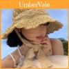 Summer Vacation Beige Sun Protection Wide Brim Fisherman Hat For Women And Men