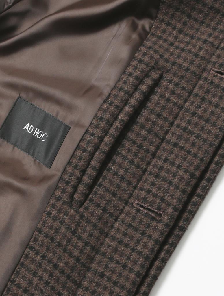 Adhoc Unisex Semi-Over Balmacaan Coat (Dk-Brown) (Hbahc90)