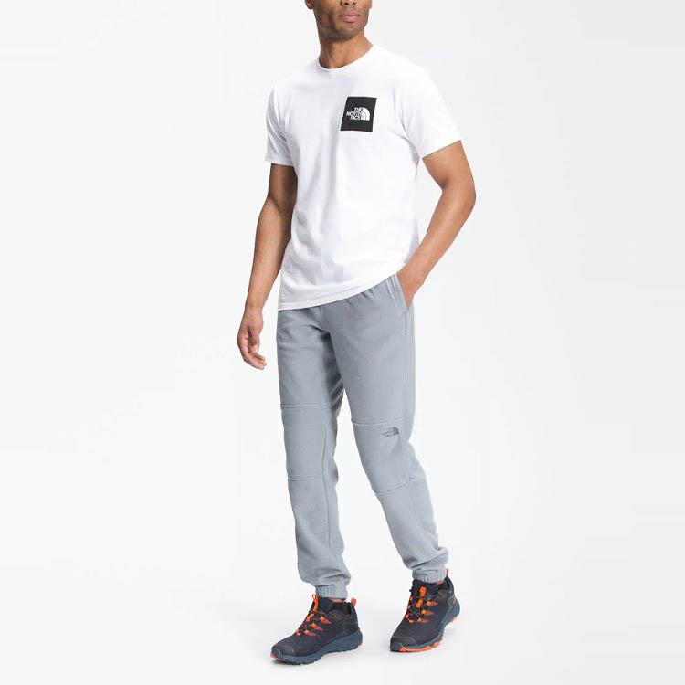 THE NORTH FACE Fleece Pants Men's Gray Thickened Cuffed Pants NF0A48KS-CTE