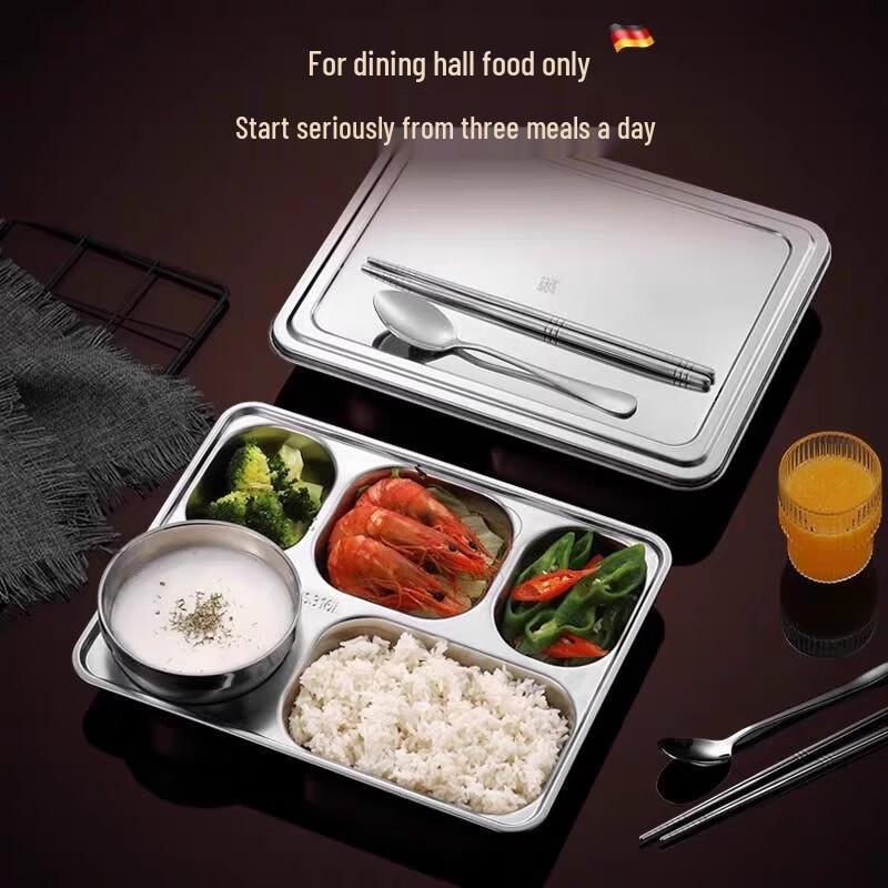 316 Stainless Steel Divided Meal Tray