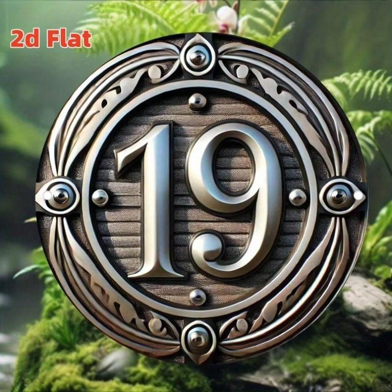 Metal Tin Sign Floral Pattern Wall Art Home Decor 20x20cm