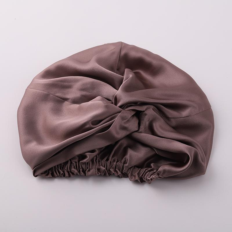 

Ночной колпак из шелка тутового дерева 19 момме Женский однотонный спальный колпак Ночной колпак для сна Уход за волосами Бесплатная доставка по всему миру