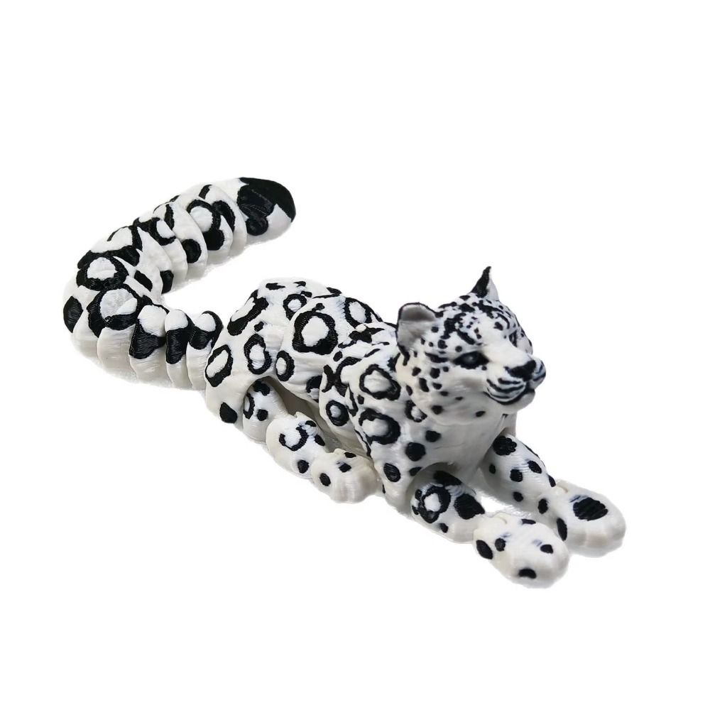 Simulation Snow Leopard Model Creative Simulation Tiger Figurine  Home Decoration