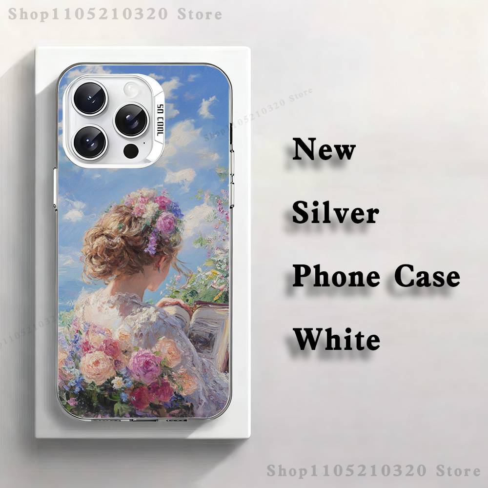 Pierre A-Auguste R-Renoir Phone Case For iPhone 17,16,15,14,13,12,11,Pro,Max,Plus,Mini,XS,SE Anti Fall White Matte Hard Bumper