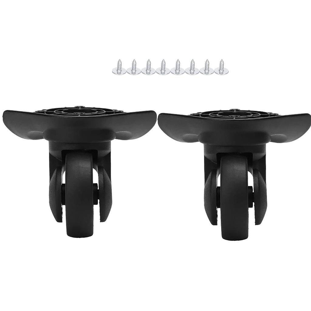 J-ouuo 2 PCS A52 Mute Single Low Wheels for Suitcases and Luggage, Replacement Universal Wheel Casters for Outdoor Use