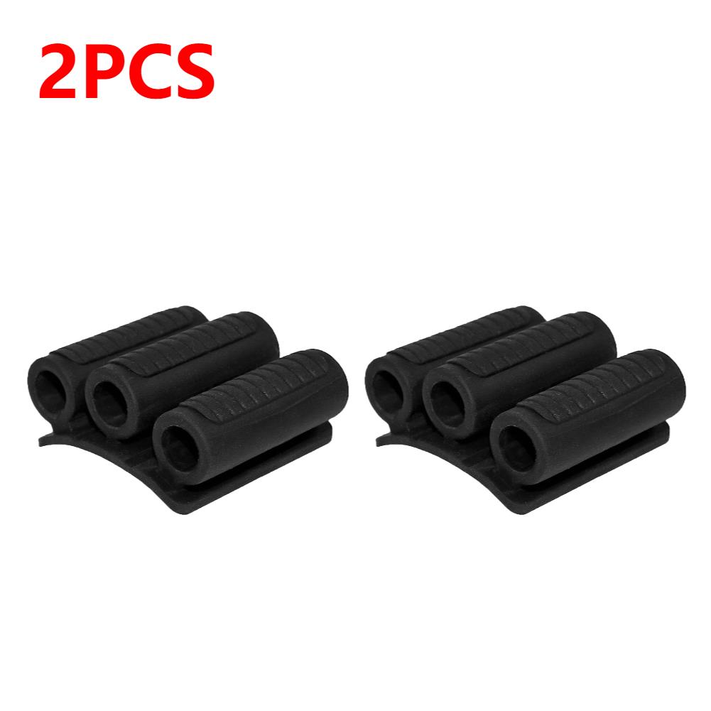 Drill Add-on Quick Change Bits Holders Self-adhesive Three Round Holes Bit Storage Clip Curved Rubber Driver Bits Side Holder