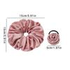 2Pcs Retro Flower Hair Rope Satin Rose Hair Band Summer New Temperament Headband Sweet Elastic Hair Bands Ponytail Holder Women