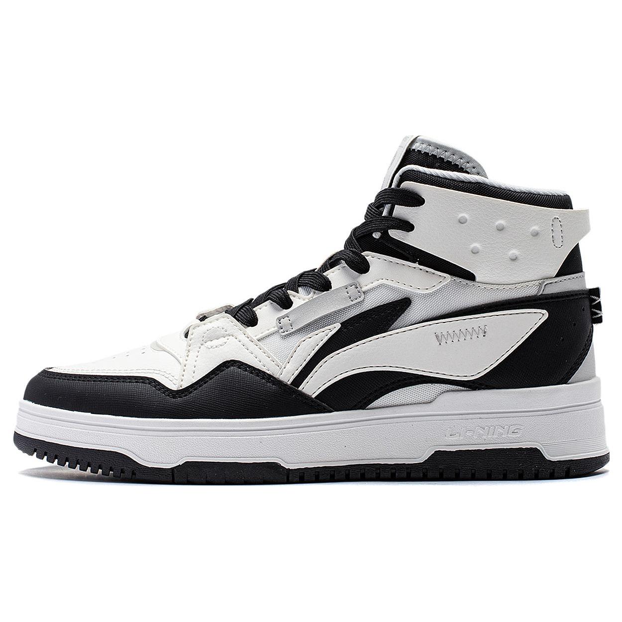 

Li Ning Mountain Origin 2.0 Slip Resistant Abrasion Resistant High top Skateboard Shoes Women s Black White AGCT346-1 37