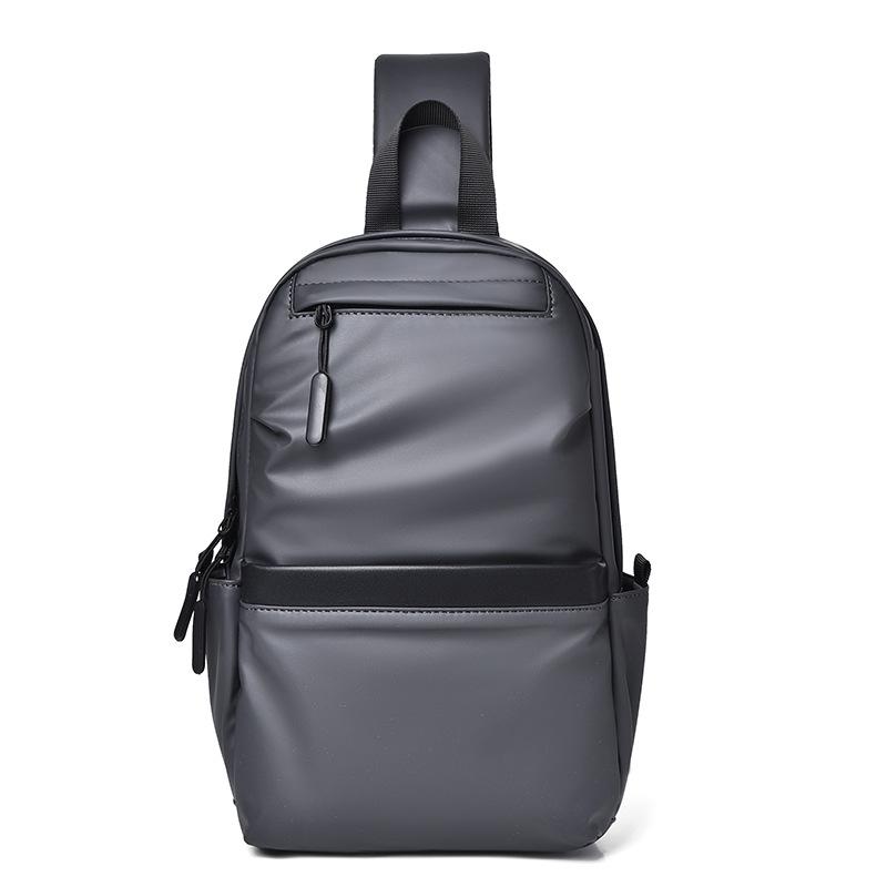 New men's breast bag simple trendy cool wear-resistant shoulder bag leisure travel portable business commuter messenger bag