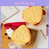 Creative Protective Case For Instant Camera With Embroidery And Cute Cheese Design For Daily Use