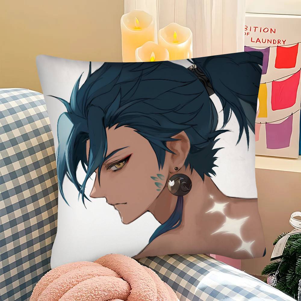 

1pc Anime Figure Jiyan Pillow Case Fashion Square Pillowcase Bedroom Sofa Room Ins Decoration Leisure 40x40cm
