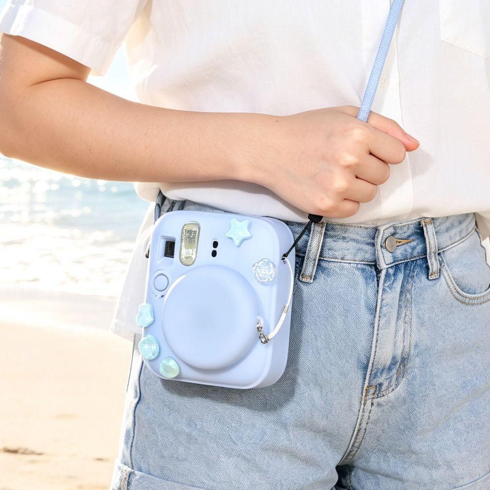 Soft Silicone Instant Camera Cover Protective Shell for Fujifilm Instax Mini 13 Camera Storage