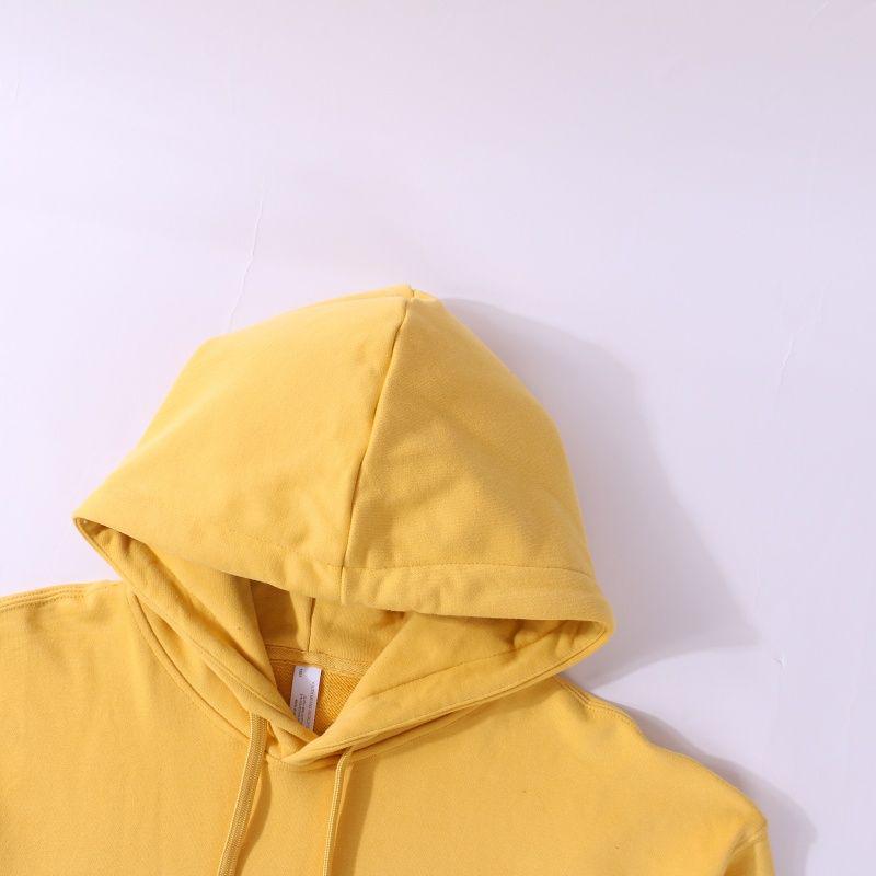 Bluza z bawełny szczotkowanej z pętelką 370g, Logo na zamówienie, Styl amerykański, Luźny krój, Długi rękaw, Wyprzedaż jesienno-zimowa.