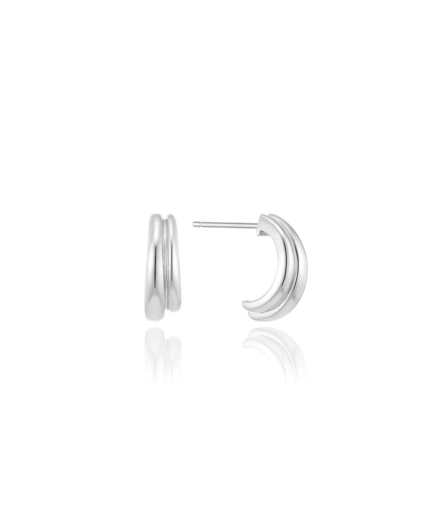 Lloyd Double Line Hoop Gold Pin Earrings Lphp3002H