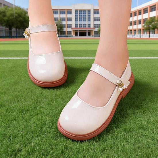 Children's Stage Performance Leather Shoes: Princess, Page Boy, Hosting, Choir Options In Red, White, Black.