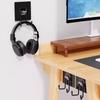 Universal Headphone Stand Adhensive Plastic Wall Mount Hanger Under Desk Headset Rack Holder Support For Gaming Earphone Bracket