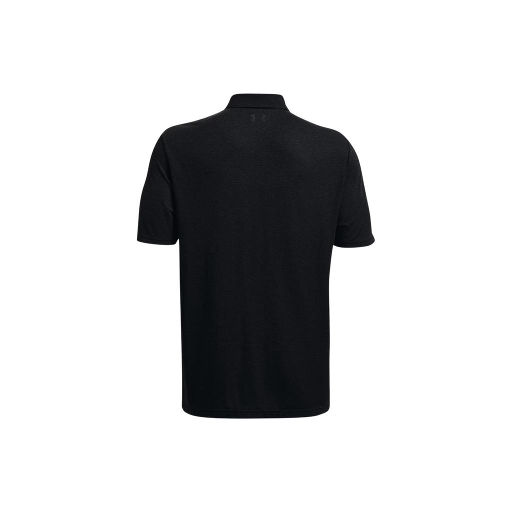 Under Armour Vanish Seamless Logo Print Loose Short Sleeve Polo Shirt Men Polo Shirts Black 1370098-001