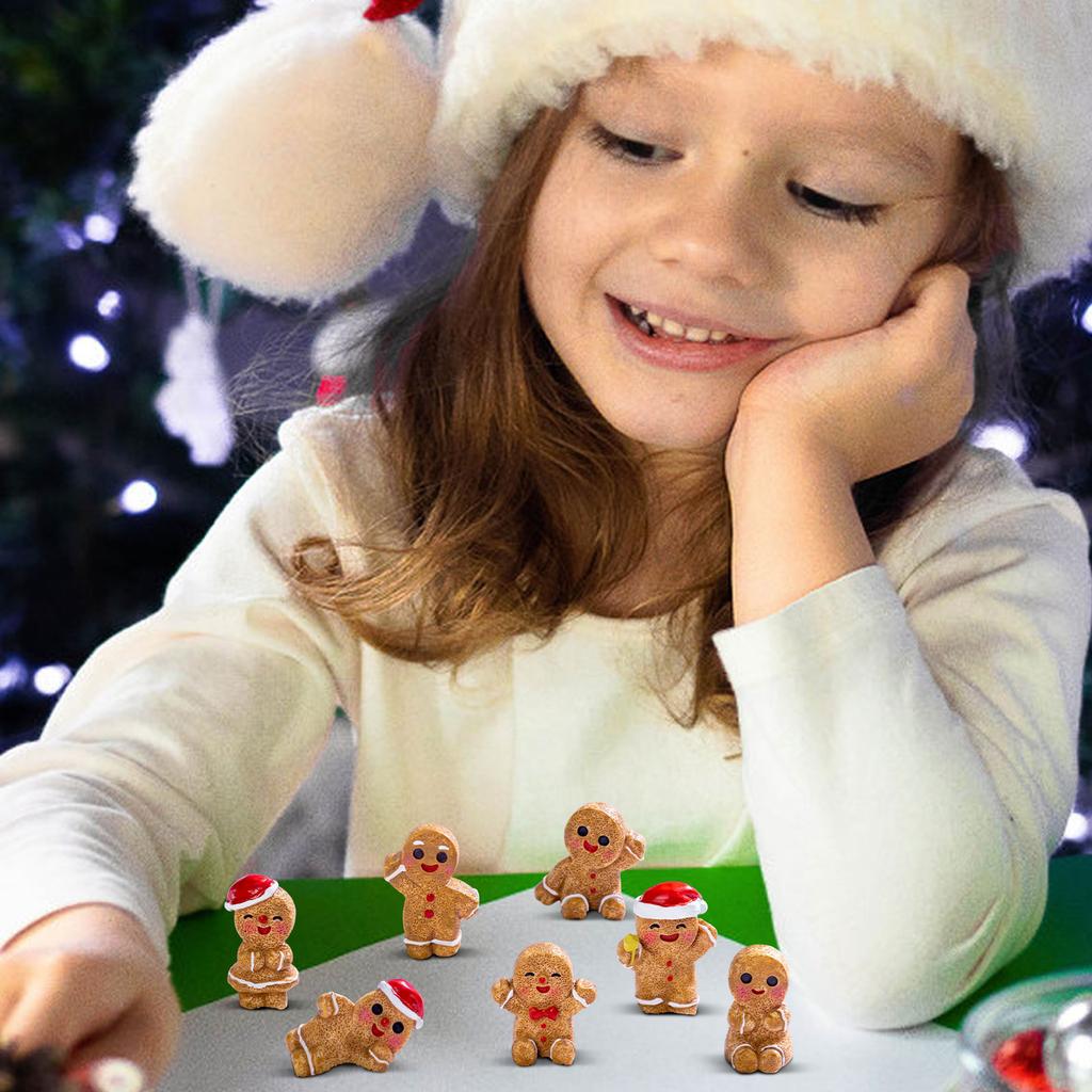 Creative And Cute Christmas Gingerbread DIY Decoration Accessories Figurines