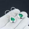 Green Tourmaline Earring, 925 Sterling Silver Earring Beautiful Gemstone Cabochon Stone Earring Birthday Earring Gift For Her For Women