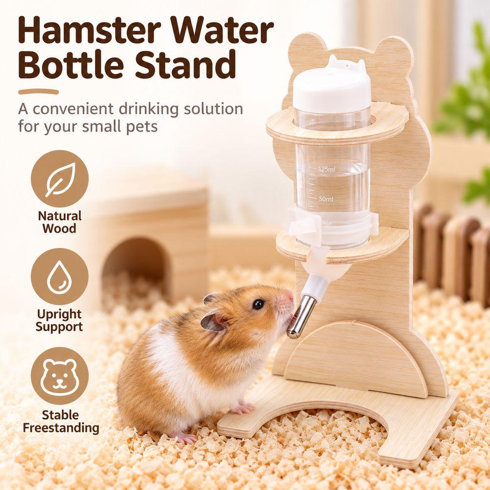 Freistehender Sockel Hamster-Wasserflaschenständer Hamster-Wasserflasche Haustier-Lebensraum Zubehör