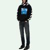 Off-White Blue Monalisa Over Hood Black Men Tops OMBB037R21FLE0011001